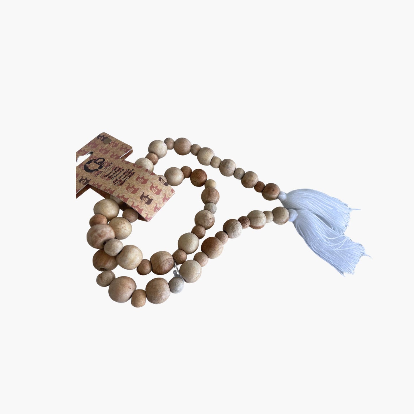 Guirlande de perles en bois