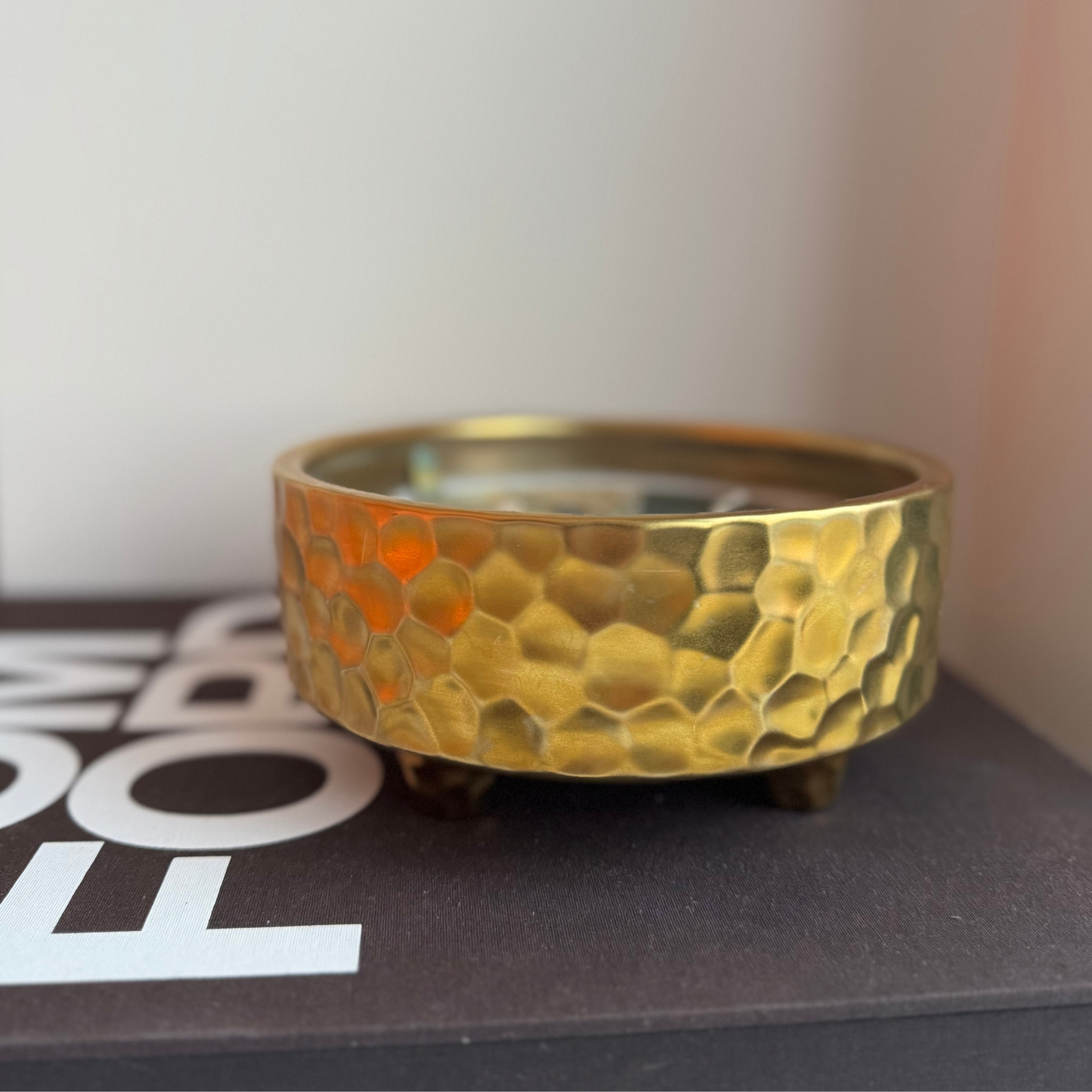 Bougie Dorée Martelée